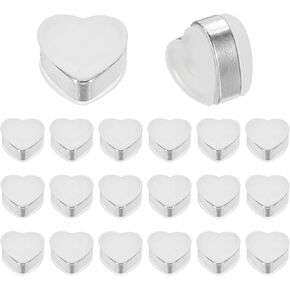 PATIKIL 20 Pcs Earring Backs, Silicone Locking Earring Backs Replacements Heart Hypoallergenic Earring Stopper Secure Locking Charm for Studs, Heavy Droopy Earrings, Gold Tone