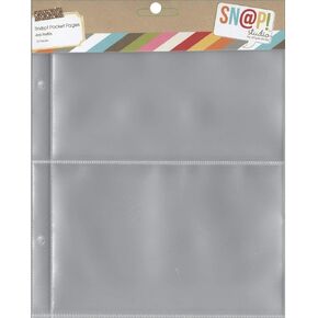 Simple Stories 6x8-inch Page Protectors with (2) 4x6-inch Divided Pockets, 10-Pack