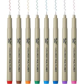 Mr. Pen- Drawing Pens for Artists, 0.25mm, 8 Pack, Colorful Artist pens, Micro Pens for Drawing, Ink Pens for Drawing, Sketch Pens, Micro Pen, Fineliner Pens, Extra Fine Point Pens