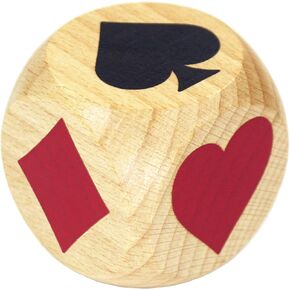 Trump Markers Euchre Pinochle Bridge Playing Cards Poker Whist cards Trump Marker Dice Euchre Cube Card Deck Trump Marker Game Dice Wooden Indicator Gifts for Euchre Pinochle Bridge Enthusiasts (2 in)