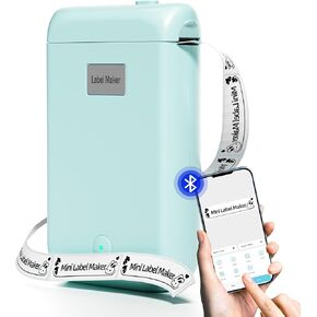 Label Makers, Label Maker Machine with Tape, Portable Bluetooth Label Printer with Little Space, Inkless Thermal Label Maker for Family School, Mini Label Maker with Multiple Personalized Templates