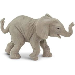 Safari Ltd. African Elephant Baby Toy Figurine - Realistic, Hand-Painted 3.3" Model Figure - Safe, Educational Toy for Boys, Girls & Kids Ages 1+