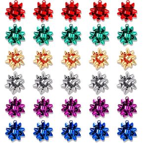 PHALIN 20/30PCS Christmas Charms, Metallic Red Green Gold Xmas Bow Charms Bulk, Holiday Charm Bracelet Making Kit, Christmas Jewelry Making Supplies Gifts