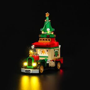 LED Light Kit for Lego Santa’s Delivery Truck 40746, Compatible with Lego 40746, Lighting Set for 40746 Building Block Christmas Decor - Without Model