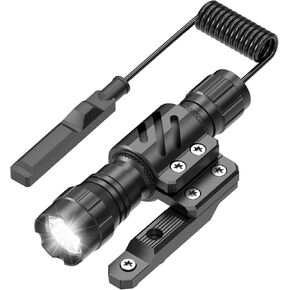 Feyachi FL22-MB Tactical Flashlight 1200 Lumen LED Weapon Light,Waterproof with Low Profile Mlok Mount & Pressure Switch
