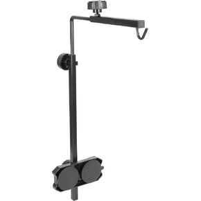 Reptile Glass Mount Lamp Stand, Adjustable Heat Light Fixture Holder with Glass Suction Cup, Suitable for Terrarium Dome Lamp