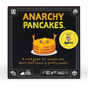 Exploding Kittens Anarchy Pancakes 2-6 Players - Ages 7+ - 5 Minutes to Play - Strategic and Chaotic Card Game - Party Game, Ideal for Family Night, Kids and Adults