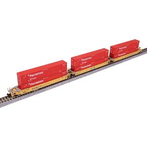 Maxi-IV Well Car w/Ferromex Containers