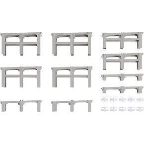 N Double Track Incline Auxiliary Pier Set