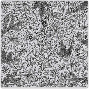 Hero Arts CG744 Cling Stamps, Holiday Foliage Bold Prints