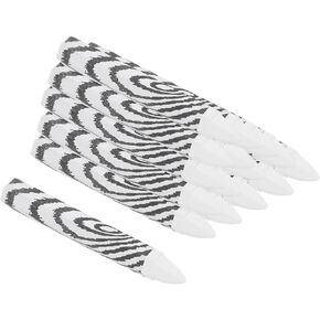PATIKIL Lumber Marking Crayons, 16 Pcs 4.2x0.6 inch Hex Wax Tire Marker Drawing Crayons for Wood, Glass, Ceramics, Cartons, Cloth, Stone, White