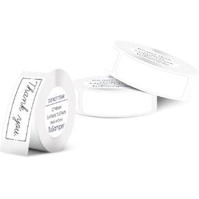 Label Maker Tape - D30 Label Tape, Multi Color Sticker Thermal Paper for Phomemo D30 Label Printer, Household Storage Labels, Self-Adhesive Label Tape, 12 mm x 40 mm, Set of 3