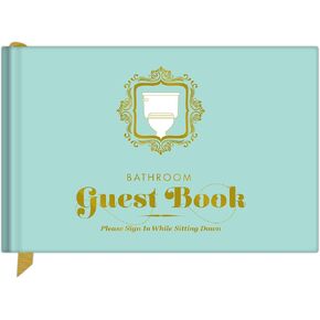 Knock Knock Bathroom Guest Book, Funny Guest Bathroom Book & Gift for Adults, Fill-in-the-Blank Book, 112 Pages