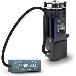 Laser Module with Air Assit,80W Laser Module for Laser Cutter & Laser Engraver Machine,10W Output Power,Built in FAC,Double Ultra-Fine Compressed Spot CNC Carving DIY Laser Master - Laser Class 4