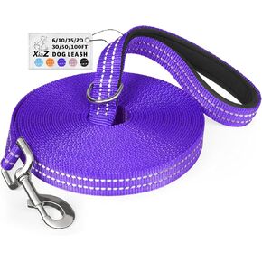 Long Dog Leash XiaZ Training Leashes 10/15/20/30/50/100ft Long Lead for Dogs 10ft Training Leash for Outside Black 10 Foot Nylon Padded Handle Reflective Hiking Yard in Saudi Arabia