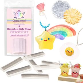 Reusable Resin Mold Clay, Moldable Plastic 20-bar