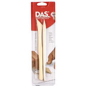 DAS Modelling Tools – 7-Piece Clay Modeling Tools Set - Beginner Clay Tools for All Artists - Versatile Wooden Tools for Shaping and Carving - Wooden Tools Ideal for Clay Projects
