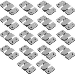18Pcs Furniture Flush Mount Bracket Headboard Wall Mount Hardware Heavy Duty Stainless Steel Picture Hanger,for Large Picture Display Art Gallery Wall (Small)