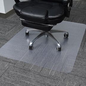 Office Chair Mat for Carpet with Studs, Desk Chair Mat for Carpeted Floor,Floor Mat for Carpet Office Chair,Plastic Carpet Chair Mat Floor Protector (36"x48"-Convex)