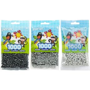 Perler Bead Bag, Grey Group (Grey, Dark Grey, Light Grey)