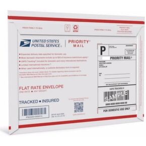 Two (2) Priority Mail Forever Prepaid Flat Rate (Flat Rate Envelope)