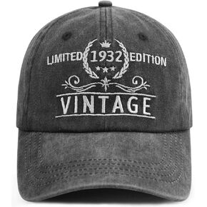 Limited Edition 1930 1931 1932 1933 1934 1935 1936 1937 1938 1939 Hat for Men Women, Funny Gifts Baseball Cap
