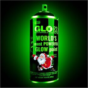 Green Glow In The Dark Spray Paint (10.6 oz) Clear Spray Paint That Glows Neon Green In The Dark - Light & Sun Activated - Glow In The Dark Paint for Fabric Stencil & Decorative Items - Acrylic Glow Paint +