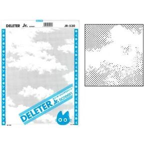 Deleter Screen Tone Jr JR-530 [ Sky and Clouds Pattern ] [Sheet Size 182x253mm (7.16"x9.96")] For Comic Manga Illustration