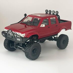 RC Rock Crawler 4x4 RC Truck 1/16 Scale RC Crawler WPL C64-1 Remote Control Truck Off Road RTR All Terrain 260 Motor 2.4GHz Fully Proportional Upgraded Chassis Hobby Vehicle for Adult