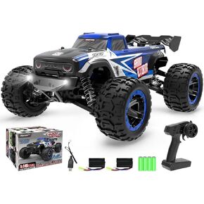 RACENT 1:16 RC Truck 4x4 Hobby RC Car 40KPH High Speed Remote Control Truck for Kids Adults, Off-Road Monster Truck with 2.4Ghz Radio Control, 2 Batteries