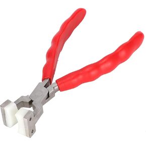 Nylon Jaw Pliers for Jewelry Making, Nylon-jaw Chain-nose Pliers,double Flat & Round Nylon Jaw Pliers Bracelet Jewelry Making Metal Forming Repair Tool(#2)
