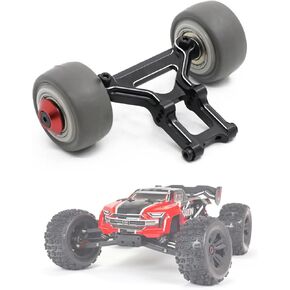 Aluminum Wheelie Bar Set Front Stand Up Wheel for Arrma 1/8 Kraton/Notorious/Outcast/Talion/Typhon 6S BLX RC Car Upgrades Part,Replace of AR320366 (Red)