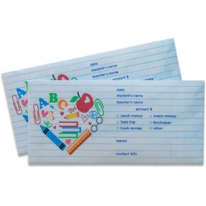 School Money Envelopes | Lunch Money | School Supplies | Class Trip (12)