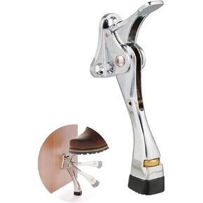 Easy Pedal Kick Down Door Stop Stopper Easy Step Door Kick Doorstop,Premium Quality,Height-Adjustable Rubber Foot,4 Inch