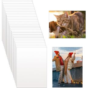 GGSTDDUP 30 PCS Metal Sublimation Photo Blank, 8 x 10 Inch Aluminum Photo Sign Sublimation Poster Art Aluminum Plate for DIY Crafting Gifts (8x10 Inch)