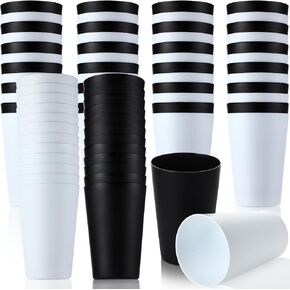 60 Pieces Plastic Cups Kids 8.5 oz Reusable Plastic Cups Children Drinking Cups Juice Tumblers for Toddler Adults for Parties School (Blue, Light Green, Rose Red, Pink, Sky Blue, Lavender)
