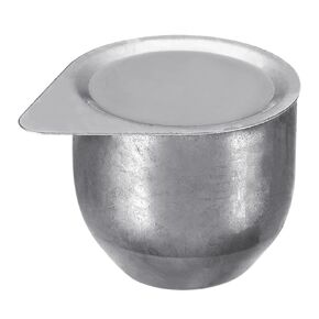 PATIKIL 30ml Nickel Crucible with Lid, Evaporation Metal Bowl Cup Pot for Melting Casting Refining