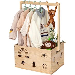 Wooden Baby Shower Crate Closet, Pine Wood Baby Gift Storage Crates,Wood Crates For Baby Gifts,Wood Crates Are Made Of Pine Wood, Emitting A Natural Fragrance.