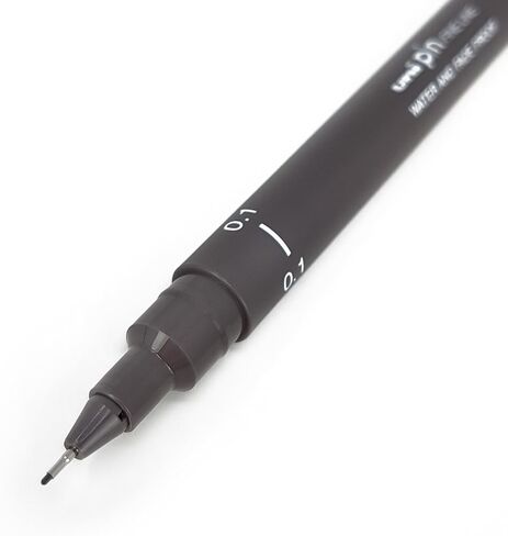 قلم رسم Uni Pin Fineliner - لون رمادي غامق - 0.1 مم - صندوق مكون من 12 قطعة in Kuwait