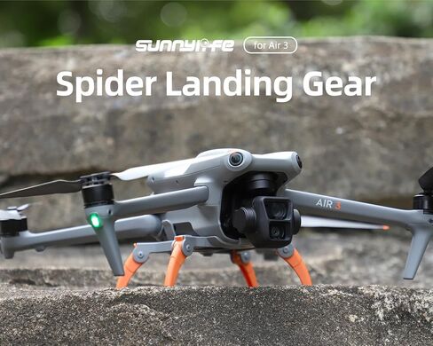 ساق معدات الهبوط لـ DJI Air 3 قابلة للطي، زيادة الارتفاع 30 سم خفيفة الوزن لملحقات الطائرة بدون طيار حامل موسع الارتفاع سريع الفك (برتقالي) in Saudi Arabia