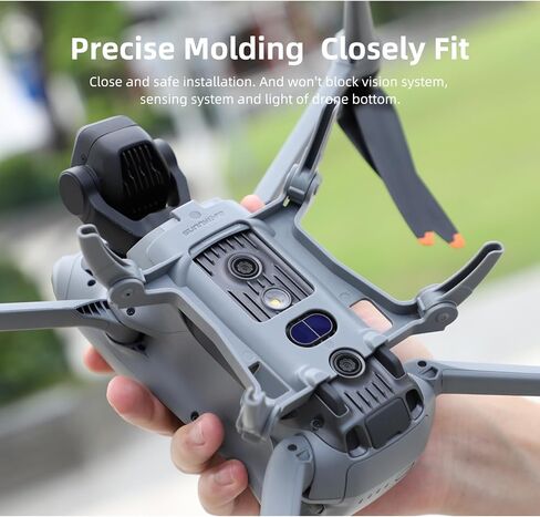 ساق معدات الهبوط لـ DJI Air 3 قابلة للطي، زيادة الارتفاع 30 سم خفيفة الوزن لملحقات الطائرة بدون طيار حامل موسع الارتفاع سريع الفك (برتقالي) in Saudi Arabia
