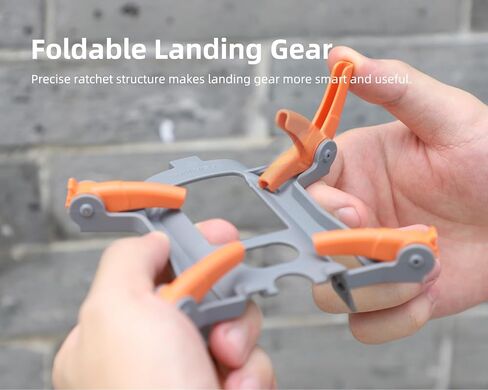ساق معدات الهبوط لـ DJI Air 3 قابلة للطي، زيادة الارتفاع 30 سم خفيفة الوزن لملحقات الطائرة بدون طيار حامل موسع الارتفاع سريع الفك (برتقالي) in Saudi Arabia