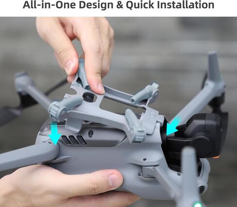 ساق معدات الهبوط لـ DJI Air 3 قابلة للطي، زيادة الارتفاع 30 سم خفيفة الوزن لملحقات الطائرة بدون طيار حامل موسع الارتفاع سريع الفك (برتقالي) in Saudi Arabia