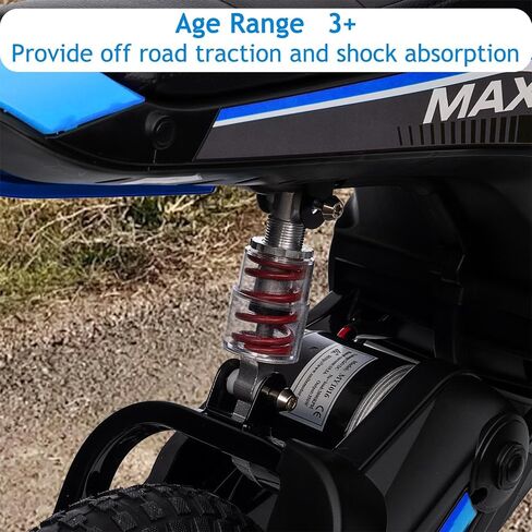 24V Electric Dirt Bike for Kids 8-14, Kids Motorcycle Electric Bike Motor Bike with Authentic Motocross Dirt Bikes Geometry, Rear-Wheel Drive, High-Torque, Kids Electric Dirt Bike, Blue in Kuwait