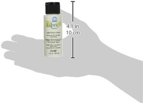 FolkArt, Wicker White 4400 Fabric Brush On Acrylic Paint, 2 oz, 2 Fl Oz (Pack of 1) in Saudi Arabia