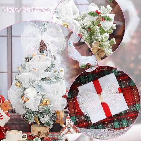 Gold Deco Mesh Ribbon 10 Inch Rolls 45 Feet(15 Yard), Mesh Ribbon for Christmas Tree Wreaths Party Crafts Decoration（Gold with Gold Foil） in Saudi Arabia
