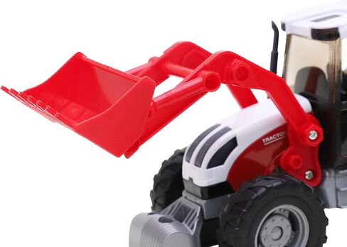 Toyland Tractor & Trailer Set 1:32 Scale - Boys Vehicle Play Toys (RED Tractor Barrel Trailer) in Saudi Arabia