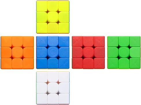 HELLOCUB 12 Pack Speed Cube Set,Magic Cube for Party Favors 3x3x3 Stickerless Magic Cube Gifts for Kids in Kuwait