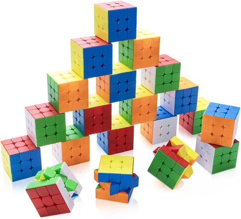 HELLOCUB 12 Pack Speed Cube Set,Magic Cube for Party Favors 3x3x3 Stickerless Magic Cube Gifts for Kids in Kuwait
