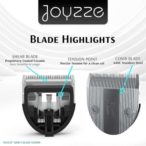 M Series Clippers Blades - Premium Quality, Compatible with Hornet Mini Clippers Only - Achieve Professional Pet Grooming,Ideal for Trimming and All Hair Types (Mini U Blade) in Kuwait